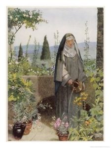 st clare_with_flowers